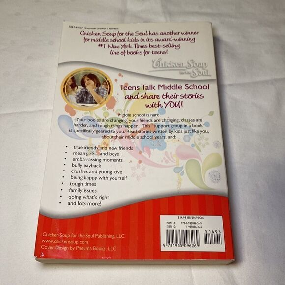 Chicken Soup for the Soul Teen Talk Middle School Book EUC - Picture 2 of 6